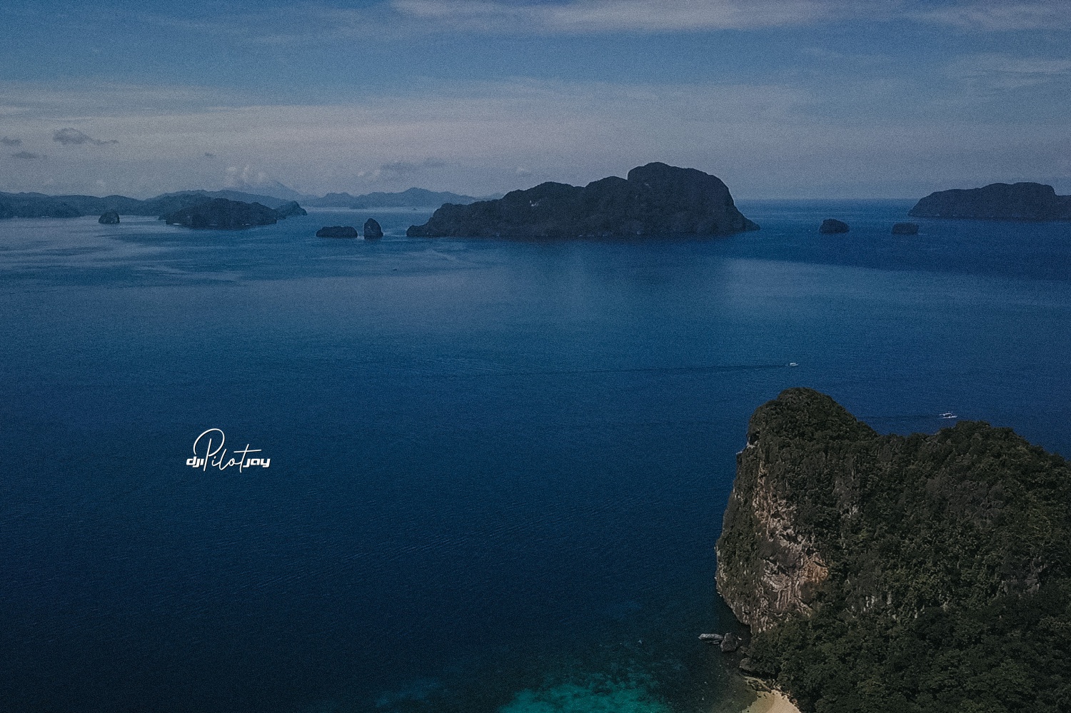 Fresh screen aerial screen grabs of El Nido Palawan by freelance drone operator in the Philippines